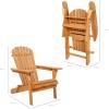 imageBest Choice Products Folding Adirondack Chair Outdoor Wooden Accent Furniture Fire Pit Lounge Chairs for Yard Garden Patio w 350lb Weight Capacity  NaturalNatural