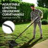imageBest Choice Products Lawn Leveling Rake 30 x 10 Heavy Duty Ground Plate 78 Extra Long Handle Levels Soil or Dirt Ground Surfaces Easily