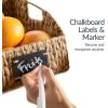 imageBest Choice Products Natural Hyacinth Angled Pantry Storage Baskets Large Woven Wicker Storage Bins wHandles Storage Container Baskets for Shelves Chalkboard Label amp Marker Set of 3  ChestnutChestnut