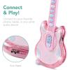 imageBest Choice Products 19in Kids Toy Guitar Pretend Play Musical Instrument Toy for Toddlers wMic Stand 8 Demo Songs Lights amp Sounds  Pink19in