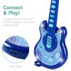 imageBest Choice Products 19in Kids Toy Guitar Pretend Play Musical Instrument Toy for Toddlers wMic Stand 8 Demo Songs Lights amp Sounds  Pink19in