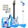 imageBest Choice Products 19in Kids Toy Guitar Pretend Play Musical Instrument Toy for Toddlers wMic Stand 8 Demo Songs Lights amp Sounds  Pink275in
