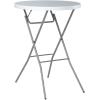 imageBest Choice Products 32in Bar Height Folding Table Round Indoor Outdoor Accessory for Patio Backyard Dining Room Events wThick Table Top Metal Frame Locking Legs 330lb Weight Capacity  White  Bar Height Indoor Outdoor Patio Backyard Dining Room EventsWhite