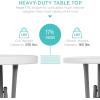 imageBest Choice Products 32in Bar Height Folding Table Round Indoor Outdoor Accessory for Patio Backyard Dining Room Events wThick Table Top Metal Frame Locking Legs 330lb Weight Capacity  White  Bar Height Indoor Outdoor Patio Backyard Dining Room EventsWhite