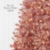 imageBest Choice Products 9ft Prelit Tinsel Christmas Tree Artificial Seasonal Holiday Decoration w 2097 Branch Tips Stand  PinkPink
