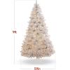 imageBest Choice Products 9ft Prelit Tinsel Christmas Tree Artificial Seasonal Holiday Decoration w 2097 Branch Tips Stand  PinkSilver