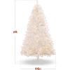 imageBest Choice Products 9ft Prelit Tinsel Christmas Tree Artificial Seasonal Holiday Decoration w 2097 Branch Tips Stand  PinkWhite