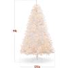 imageBest Choice Products 9ft Prelit Tinsel Christmas Tree Artificial Seasonal Holiday Decoration w 2097 Branch Tips Stand  PinkWhite