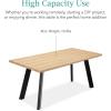 imageBest Choice Products Extendable Dining Table 47 to 63in Modern Large Expanding Kitchen Table up to 6 People wLeaf Extension 2 Locks 132lb Capacity  BrownNatural Oak