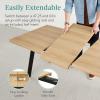 imageBest Choice Products Extendable Dining Table 47 to 63in Modern Large Expanding Kitchen Table up to 6 People wLeaf Extension 2 Locks 132lb Capacity  BrownNatural Oak
