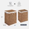 imageBest Choice Products Laundry Hamper wLid Handwoven Laundry Basket wRemovable Liner amp Builtin Handles for Bathroom Bedroom amp Laundry Room 26 Gal  NaturalChestnut