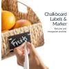 imageBest Choice Products Natural Hyacinth Angled Pantry Storage Baskets Woven Wicker Storage Bins wHandles Storage Container Baskets for Shelves Chalkboard Label amp Marker Pack of 2  NaturalNatural