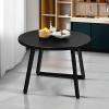 imageBest Choice Products Round Dining Table wSteel Legs  BlackBlack
