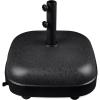 imageBest Choice Products 123lb Capacity Fillable Mobile Umbrella Base Heavy Duty Market Stand for Patio Deck Poolside Easy to move w 4 wheels  Dome Square BrownBlack