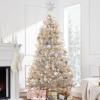 imageBest Choice Products 9ft Prelit Tinsel Christmas Tree Artificial Seasonal Holiday Decoration w 2097 Branch Tips Stand  PinkSilver