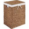 imageBest Choice Products Laundry Hamper wLid Handwoven Laundry Basket wRemovable Liner amp Builtin Handles for Bathroom Bedroom amp Laundry Room 26 Gal  NaturalChestnut
