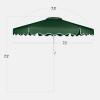 imageBest Choice Products 75ft Patio Market Umbrella with Wavy Trim UVFadeResistant 210g Canopy Crank amp Tilt Wind Vent HeavyDuty Frame  PeacockGreen
