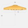 imageBest Choice Products 75ft Patio Market Umbrella with Wavy Trim UVFadeResistant 210g Canopy Crank amp Tilt Wind Vent HeavyDuty Frame  PeacockMarigold