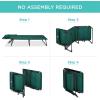 imageBest Choice Products Patio Chaise Lounge Chair Portable Outdoor Folding Recliner for Lawn w 8 Positions Handles 300lb Capacity  Light BlueWhiteForest Green