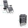 imageBest Choice Products Set of 2 Extra Wide Adjustable Steel Mesh Zero Gravity Lounge Chair Recliners wPillows and Cup Holder Trays  Peacock Blue StripesCamouflage