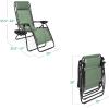 imageBest Choice Products Set of 2 Extra Wide Adjustable Steel Mesh Zero Gravity Lounge Chair Recliners wPillows and Cup Holder Trays  Peacock Blue StripesSage Green