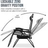 imageBest Choice Products Set of 2 Extra Wide Adjustable Steel Mesh Zero Gravity Lounge Chair Recliners wPillows and Cup Holder Trays  Peacock Blue StripesBlack Stripes
