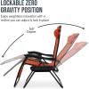 imageBest Choice Products Set of 2 Extra Wide Adjustable Steel Mesh Zero Gravity Lounge Chair Recliners wPillows and Cup Holder Trays  Peacock Blue StripesBurnt Orange