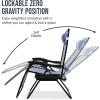 imageBest Choice Products Set of 2 Extra Wide Adjustable Steel Mesh Zero Gravity Lounge Chair Recliners wPillows and Cup Holder Trays  Peacock Blue StripesMediterranean Blue Stripes