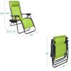 imageBest Choice Products Set of 2 Extra Wide Adjustable Steel Mesh Zero Gravity Lounge Chair Recliners wPillows and Cup Holder Trays  Peacock Blue StripesLime Green