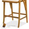 imageBest Choice Products Set of 2 Outdoor Acacia Wood Bar Stools Bar Chairs for Patio Pool Garden wWeatherResistant Cushions  CreamCream