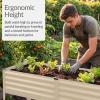 imageBest Choice Products 72x24x30in Non Toxic Galvanized Raised Garden Bed Metal Elevated Planter Box Vegetable Garden 100 Non Toxic Materials  CharcoalBeige
