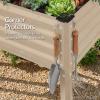 imageBest Choice Products 72x24x30in Non Toxic Galvanized Raised Garden Bed Metal Elevated Planter Box Vegetable Garden 100 Non Toxic Materials  CharcoalBeige