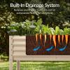 imageBest Choice Products 72x24x30in Non Toxic Galvanized Raised Garden Bed Metal Elevated Planter Box Vegetable Garden 100 Non Toxic Materials  CharcoalBeige