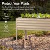 imageBest Choice Products 72x24x30in Non Toxic Galvanized Raised Garden Bed Metal Elevated Planter Box Vegetable Garden 100 Non Toxic Materials  CharcoalBeige