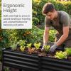 imageBest Choice Products 72x24x30in Non Toxic Galvanized Raised Garden Bed Metal Elevated Planter Box Vegetable Garden 100 Non Toxic Materials  CharcoalBlack