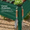 imageBest Choice Products 72x24x30in Non Toxic Galvanized Raised Garden Bed Metal Elevated Planter Box Vegetable Garden 100 Non Toxic Materials  CharcoalDark Green