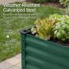 imageBest Choice Products 72x24x30in Non Toxic Galvanized Raised Garden Bed Metal Elevated Planter Box Vegetable Garden 100 Non Toxic Materials  CharcoalDark Green