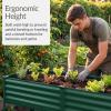 imageBest Choice Products 72x24x30in Non Toxic Galvanized Raised Garden Bed Metal Elevated Planter Box Vegetable Garden 100 Non Toxic Materials  CharcoalDark Green