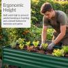 imageBest Choice Products 72x24x30in Non Toxic Galvanized Raised Garden Bed Metal Elevated Planter Box Vegetable Garden 100 Non Toxic Materials  CharcoalDark Green