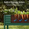 imageBest Choice Products 72x24x30in Non Toxic Galvanized Raised Garden Bed Metal Elevated Planter Box Vegetable Garden 100 Non Toxic Materials  CharcoalDark Green
