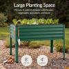 imageBest Choice Products 72x24x30in Non Toxic Galvanized Raised Garden Bed Metal Elevated Planter Box Vegetable Garden 100 Non Toxic Materials  CharcoalDark Green