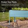 imageBest Choice Products 72x24x30in Non Toxic Galvanized Raised Garden Bed Metal Elevated Planter Box Vegetable Garden 100 Non Toxic Materials  CharcoalMist Blue
