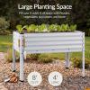 imageBest Choice Products 72x24x30in Non Toxic Galvanized Raised Garden Bed Metal Elevated Planter Box Vegetable Garden 100 Non Toxic Materials  CharcoalMoonlight Gray