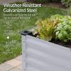 imageBest Choice Products 72x24x30in Non Toxic Galvanized Raised Garden Bed Metal Elevated Planter Box Vegetable Garden 100 Non Toxic Materials  CharcoalMoonlight Gray