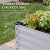 imageBest Choice Products 72x24x30in Non Toxic Galvanized Raised Garden Bed Metal Elevated Planter Box Vegetable Garden 100 Non Toxic Materials  CharcoalMoonlight Gray
