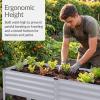 imageBest Choice Products 72x24x30in Non Toxic Galvanized Raised Garden Bed Metal Elevated Planter Box Vegetable Garden 100 Non Toxic Materials  CharcoalMoonlight Gray