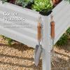 imageBest Choice Products 72x24x30in Non Toxic Galvanized Raised Garden Bed Metal Elevated Planter Box Vegetable Garden 100 Non Toxic Materials  CharcoalMoonlight Gray