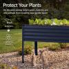 imageBest Choice Products 72x24x30in Non Toxic Galvanized Raised Garden Bed Metal Elevated Planter Box Vegetable Garden 100 Non Toxic Materials  CharcoalNavy Blue