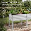 imageBest Choice Products 72x24x30in Non Toxic Galvanized Raised Garden Bed Metal Elevated Planter Box Vegetable Garden 100 Non Toxic Materials  CharcoalSilver