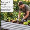 imageBest Choice Products 72x24x30in Non Toxic Galvanized Raised Garden Bed Metal Elevated Planter Box Vegetable Garden 100 Non Toxic Materials  CharcoalSilver